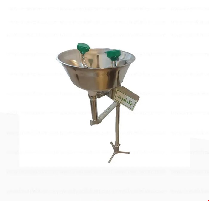 چشم شوی اضطراری پایه دار تمام استنلس استیل با راهبری دستی مدل 450 SS