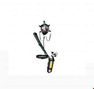 سیستم تنفسی فرار مدل حمایلی BVF-A 1303 با سیلندر هوای فشرده فولادی 30 دقیقه ای