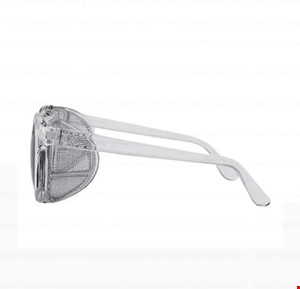 عینک فریم دار بغل توری فلزی با لنز تیره مدل SG-1215