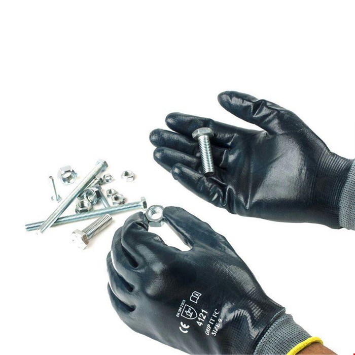 دستکش ایمنی تمام مواد نیتریلی مدل Grip IT FC برند Matrix