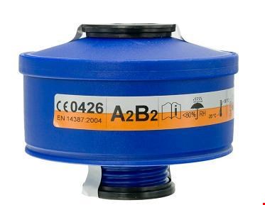 فیلتر گازها و بخارات A2B2 (نوار قهوه ای-خاکستری)برند Spasciani